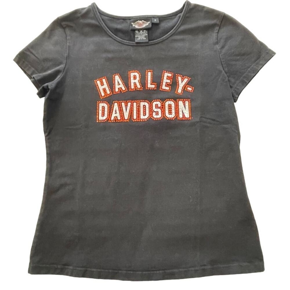 Harley Davidson women's cotton blend t-shirt with logo.
